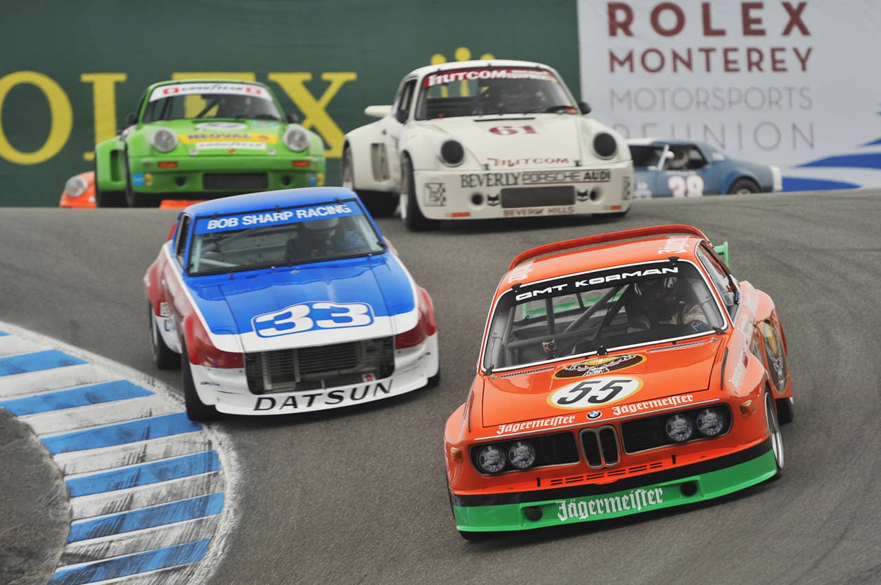 Rennsport Reunion IV Article:Rennsport Reunion IV: 350 Porsches take to the track Copyright 2011Drew Phillips / AOL