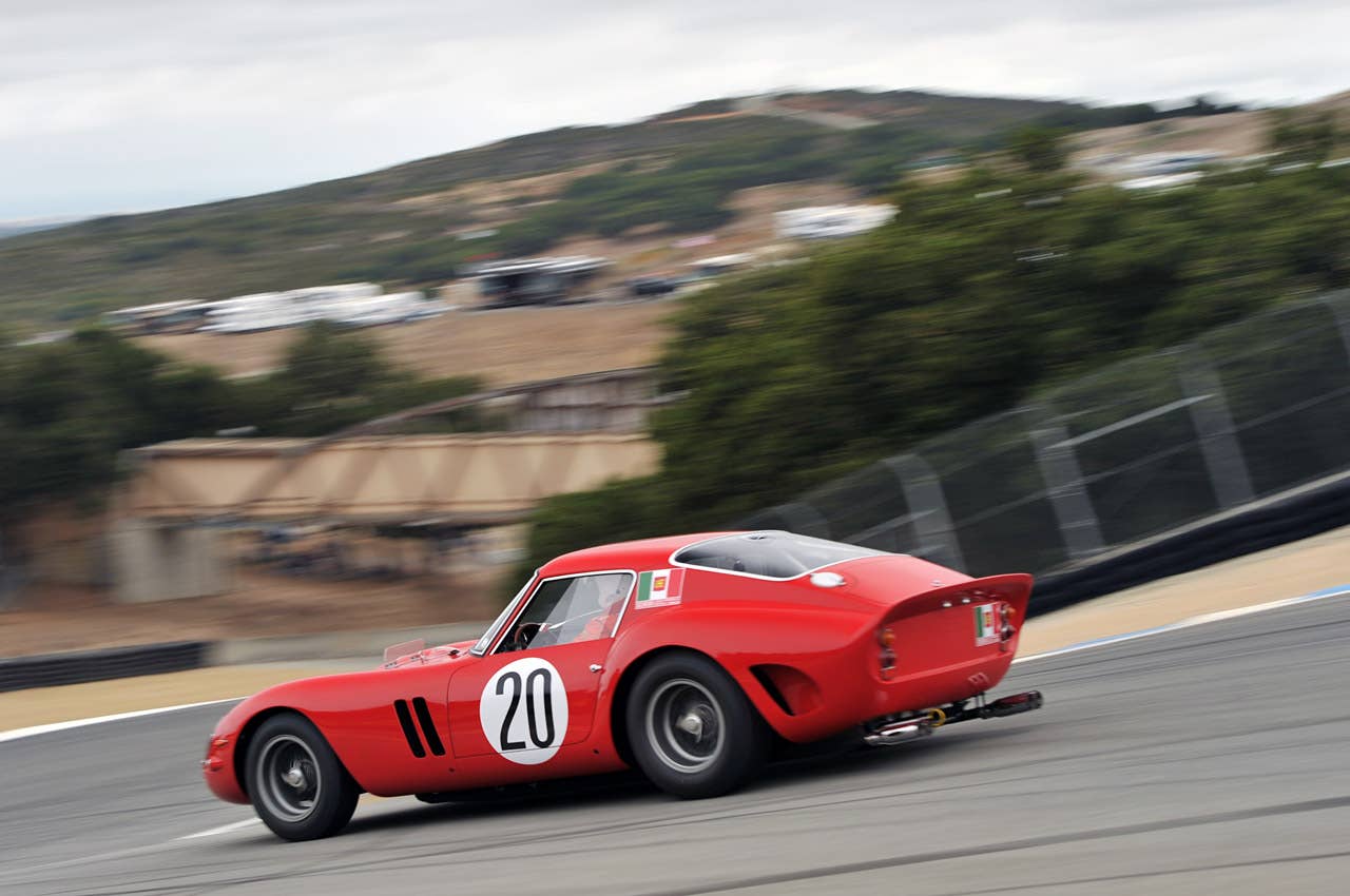 1962 Ferrari 250 GTO at the Monterey Motorsports Reunion  Article:Ferrari 250 GTOs take to the track at Laguna Seca  Copyright 2011Drew Phillips / AOL