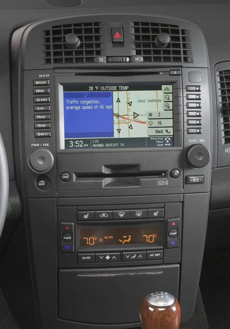 2006 Cadillac CTS navigation system