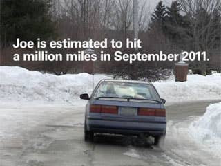 How much money could a person save by driving the same car one million miles? Consider that while Joe has driven his car, others have bought perhaps 8-10 cars. Joe bought his car used. The average transaction price of a new passenger car today is around $30,000. Now, few people put as many annual miles on a car as Joe does. Most put between 12,000 and 20,000 miles a year on their vehicles. A person who is 30 years old today, and who puts 20,000 miles a year on their car, could reach one million miles in…hmmm…fifty years. We aren't sure too many people want to buy their last new car at age 30. But if they did, they would save perhaps $150,000 in principle based on today's average car price before fifty years of compound interest started mounting up.  In other words, following Joe's example could create several hundred thousand dollars in extra retirement assets. With the stock market whipsawing IRA balances, it might be comforting for some to know that extra care for their car could help make the difference between a affording a nice retirement condo in a warm weather place and finishing up in a house trailer in the snow-belt.