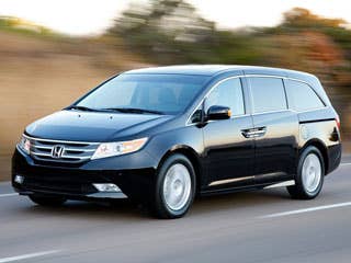 With improved reliability helping it earn the top spot among family haulers, it provides a comfortable ride and a roomy, quiet, and versatile cabin. The V6 engine performs well and delivers a competitive 19 mpg. And a backup camera -- a great safety feature -- is now standard on all models.  Research the Honda Odyssey Honda Odyssey Photos & Information Honda Odyssey Best Deals Honda Odyssey Local Dealer Price Quote