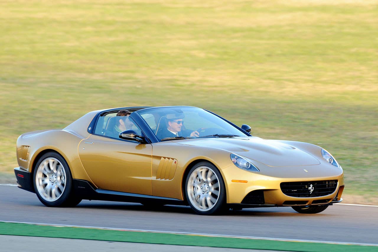 sp3 in pista fiorano durante la consegna al cliente 10-12-2009 ph.luca toni/lapresse 2009  Ferrari S.p.A.