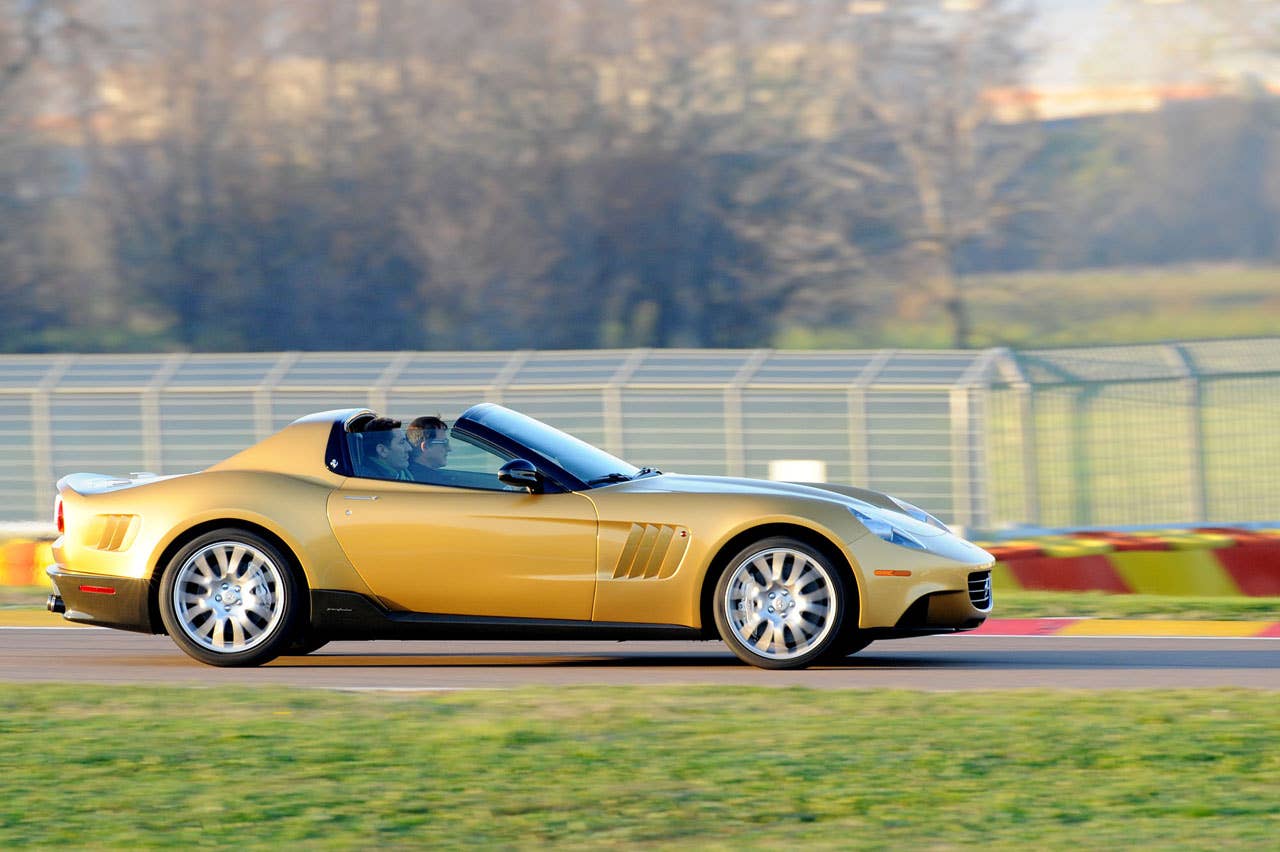 sp3 in pista fiorano durante la consegna al cliente 10-12-2009 ph.luca toni/lapresse 2009  Ferrari S.p.A.