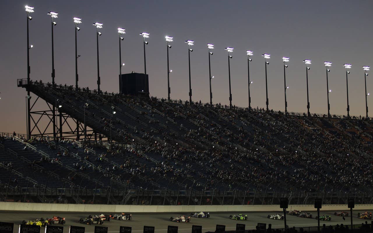 CHICAGO - AUGUST 28:  A general view during the IndyCar Series PEAK Antifreeze and Motor Oil Indy 300 at Chicagoland Speedway on August 28, 2010 in Chicago, Illinois.  (Photo by Streeter Lecka/Getty Images)