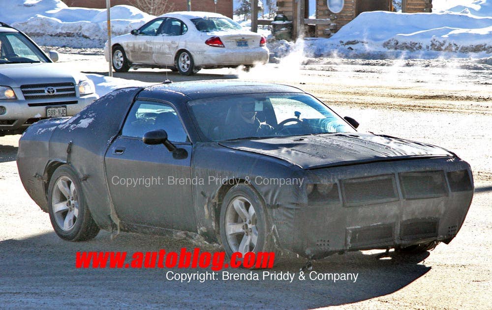 New Dodge Challenger spy shots (1/10/08)