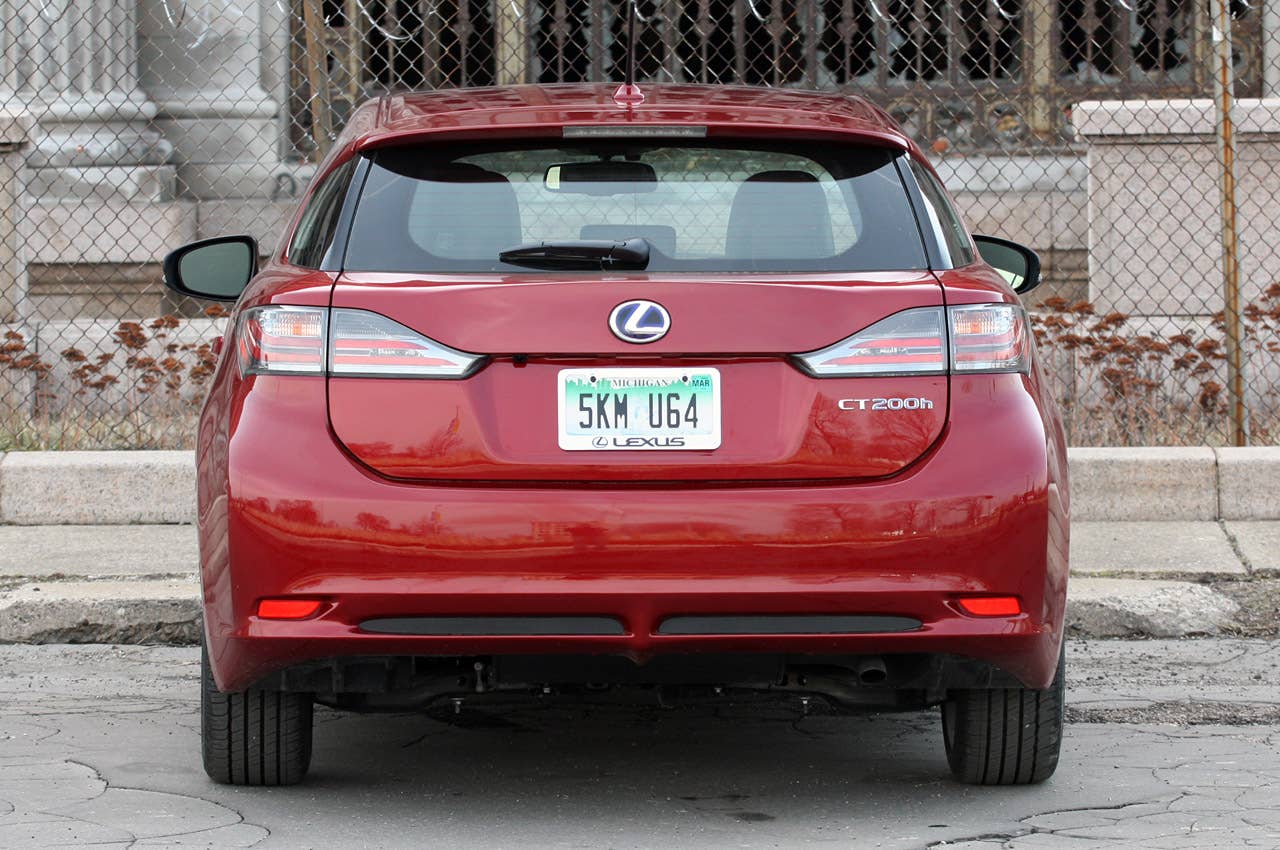 2011 Lexus CT 200h rear view