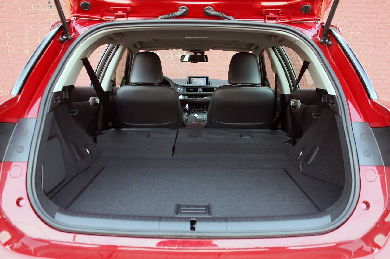 2011 Lexus CT 200h rear cargo area
