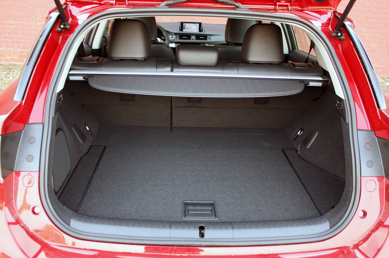2011 Lexus CT 200h rear cargo area