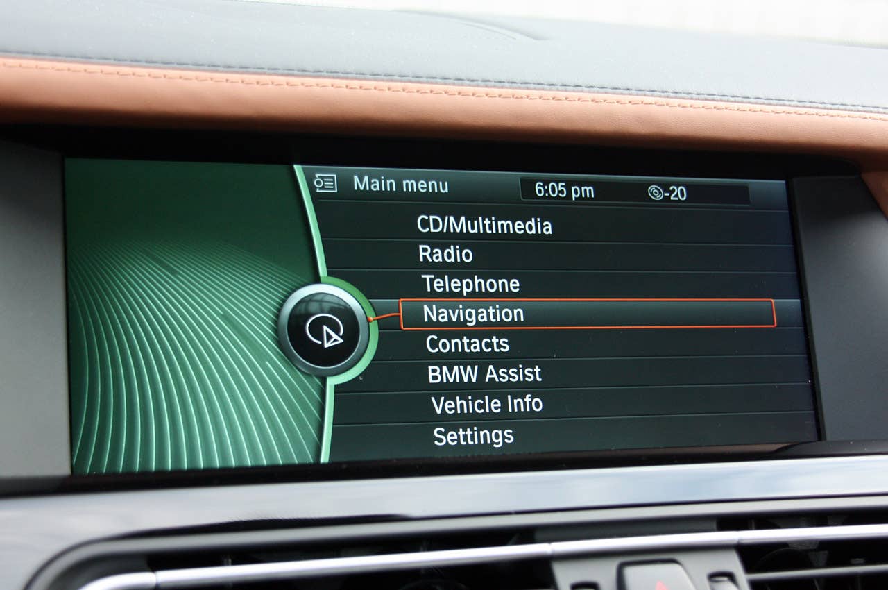 2010 BMW 760Li navigation system