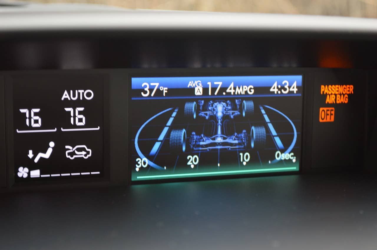 2014 Subaru Forester XT TPMS display