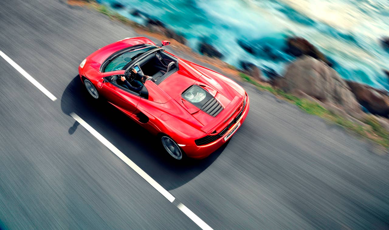McLaren MP4-12C Spider from above