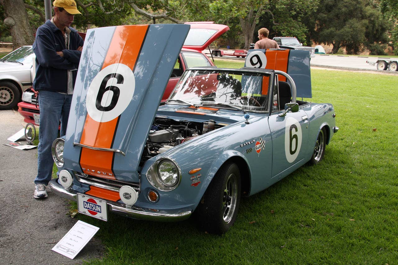 Datsun 1600 in Gulf livery
