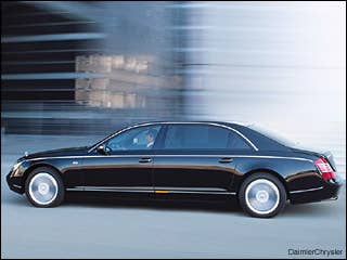 Starting at $426,000 or soYou're insanely rich, remember? So don't worry about the price, and go ahead and order up a high performance Maybach 62 S. A team of specialists at the factory will build your vehicle to order, and when they're through; it'll be powered by a twin turbo V12 engine that cranks out 604 hp and 738 lb-ft of torque, good enough to zip you from 0-60 in 5.2 seconds.Research the Maybach 62 SMaybach 62 S OverviewMaybach 62 S PicturesNew Maybach Models