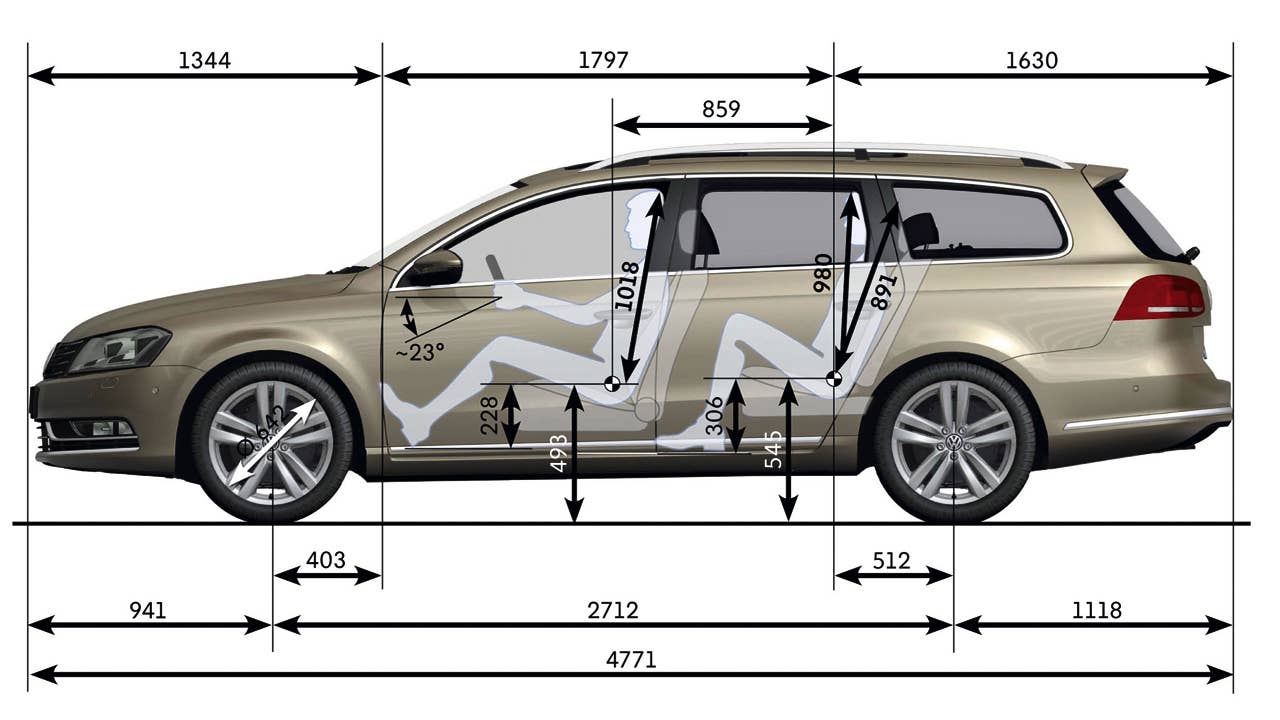 2011 Volkswagen Passat dimensions