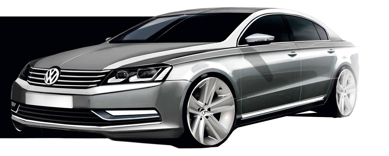 2011 Volkswagen Passat drawing