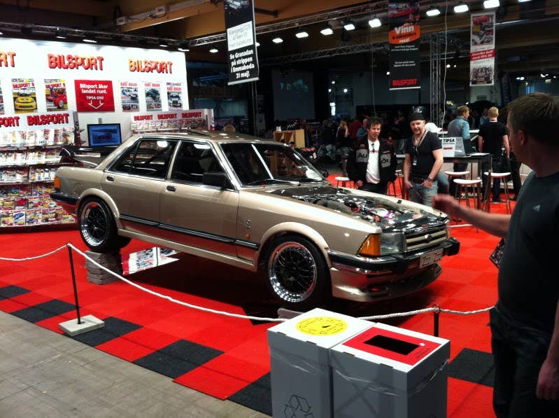 Koenigsegg-Powered CCX Ford Granada on the show floor