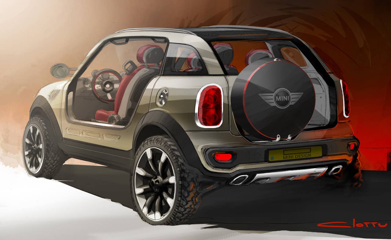 Design sketch MINI Beachcomber Concept (12/2009)