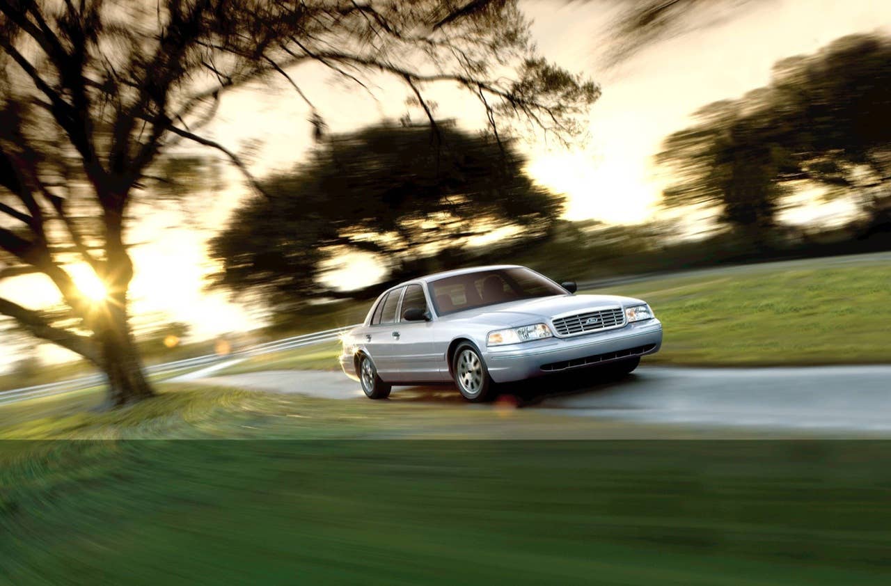 Kicking off the list, we actually have a tie, 3 vehicles each, between the CNG Ram Van/Wagon and the Ford Crown Victoria (two CNG and one flex-fuel models were clunked). We chose to use a picture of the Crown Vic because... well, you'll see.