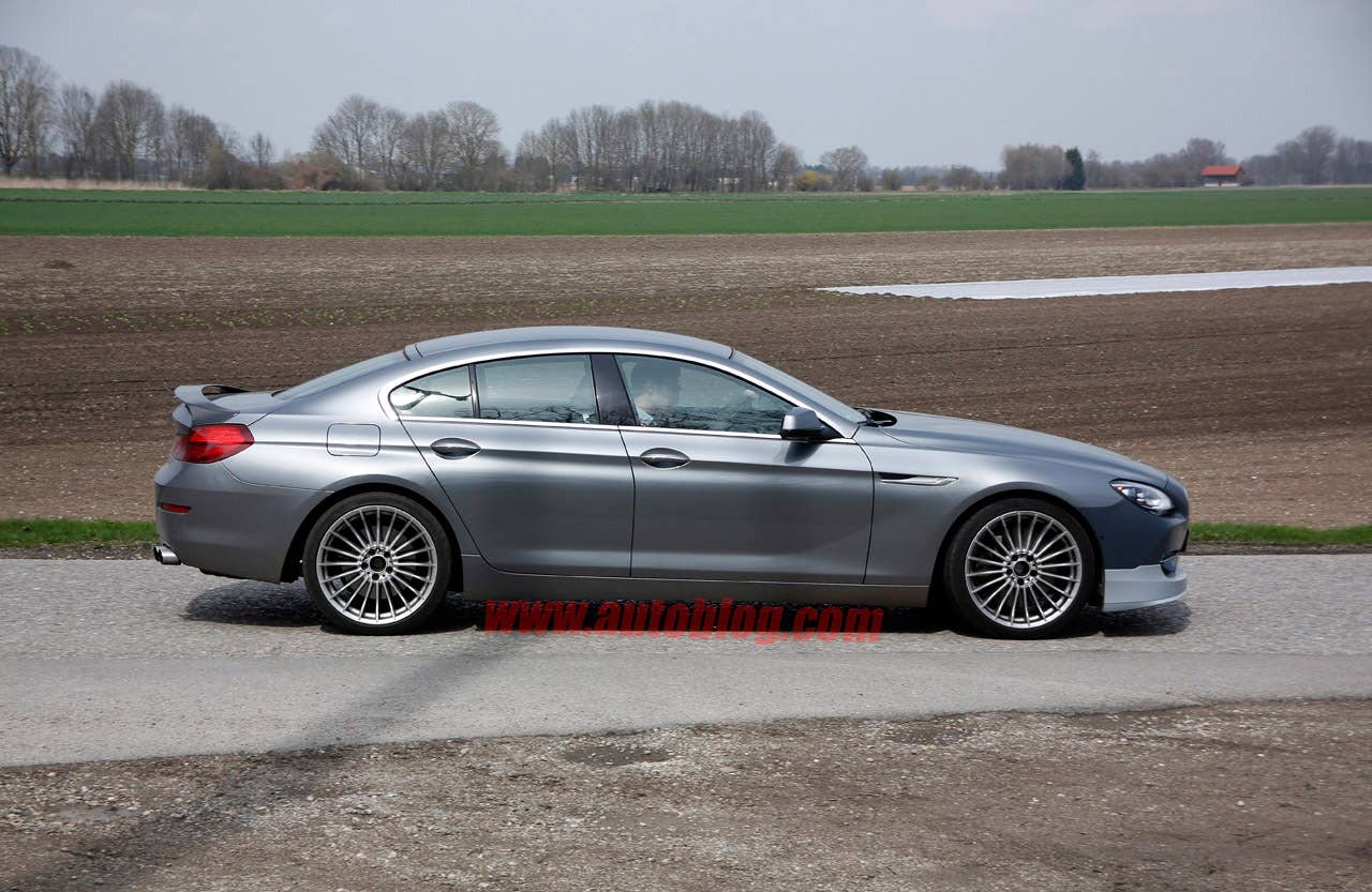 BMW 6 Series Gran Coupe Alpina Spy Shots side