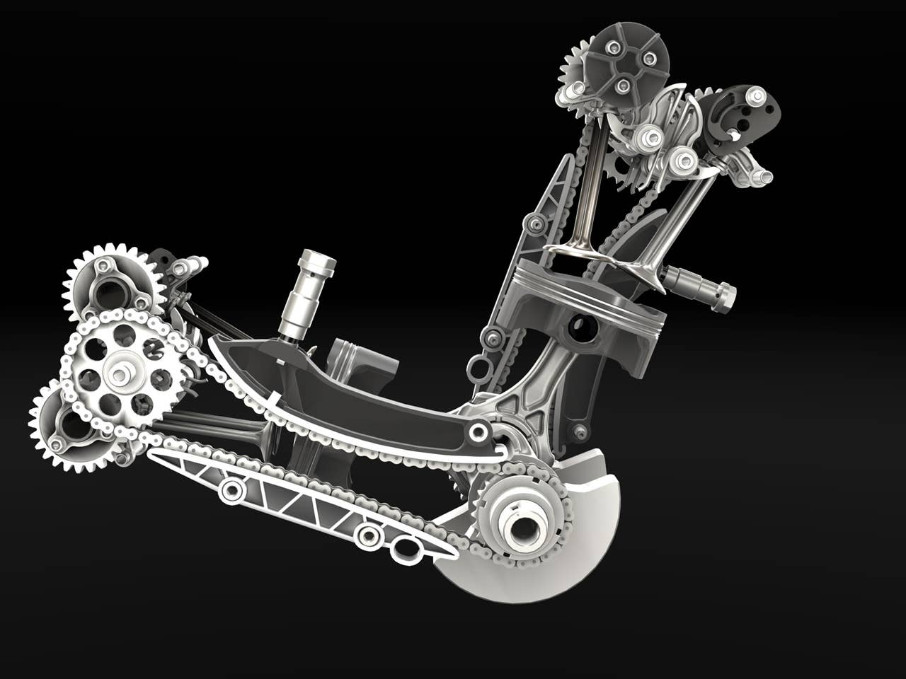 Ducati Superquadro Engine valve train