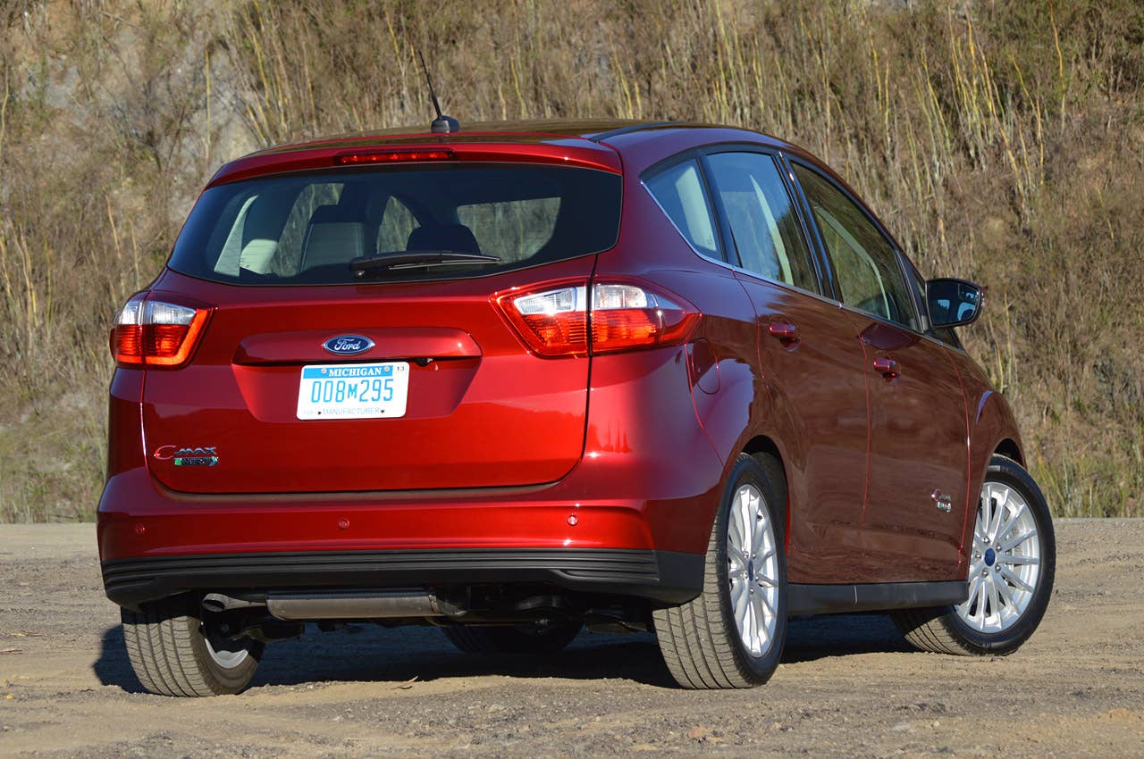 2013 Ford C-Max Energi rear 3/4 view