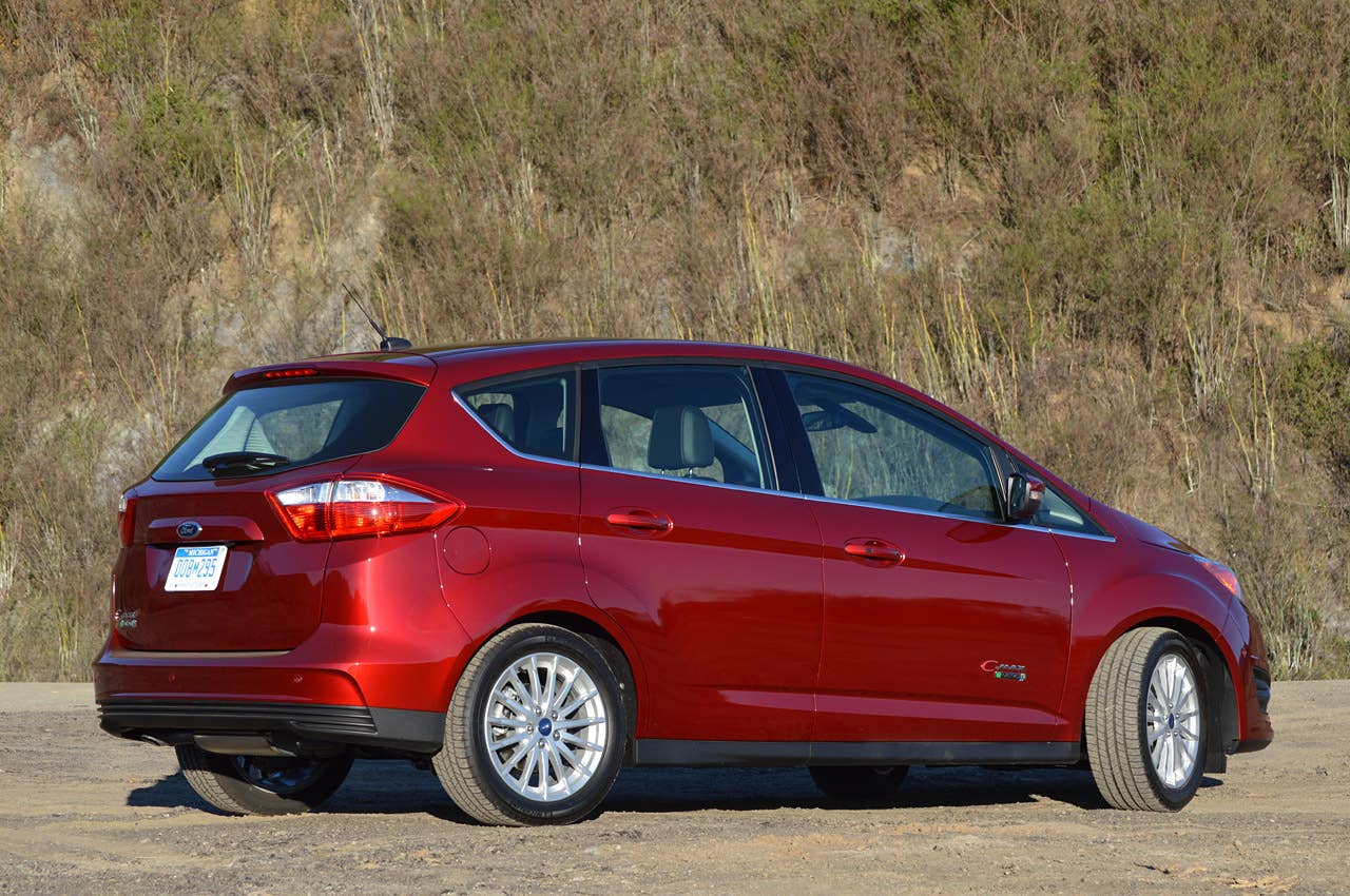 2013 Ford C-Max Energi rear 3/4 view