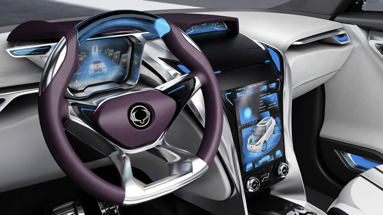 Ssangyong e-XIV Concept dash