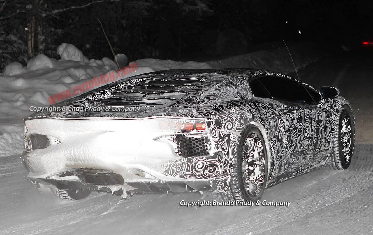 Lamborghini Aventador LP700-4 rear 3/4
