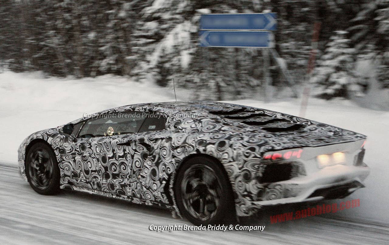 Lamborghini Aventador LP700-4 rear 3/4