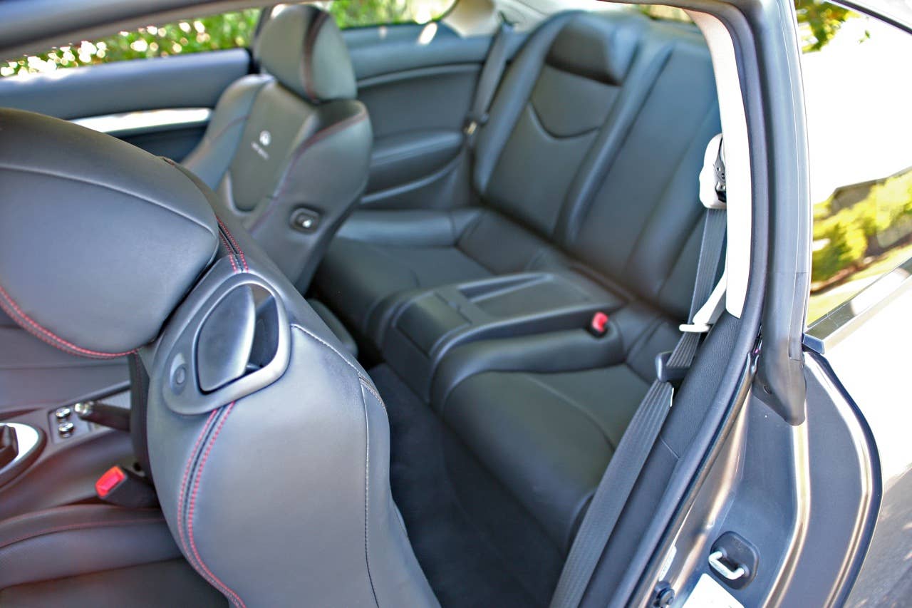 2011 Infiniti IPL G Coupe rear seats
