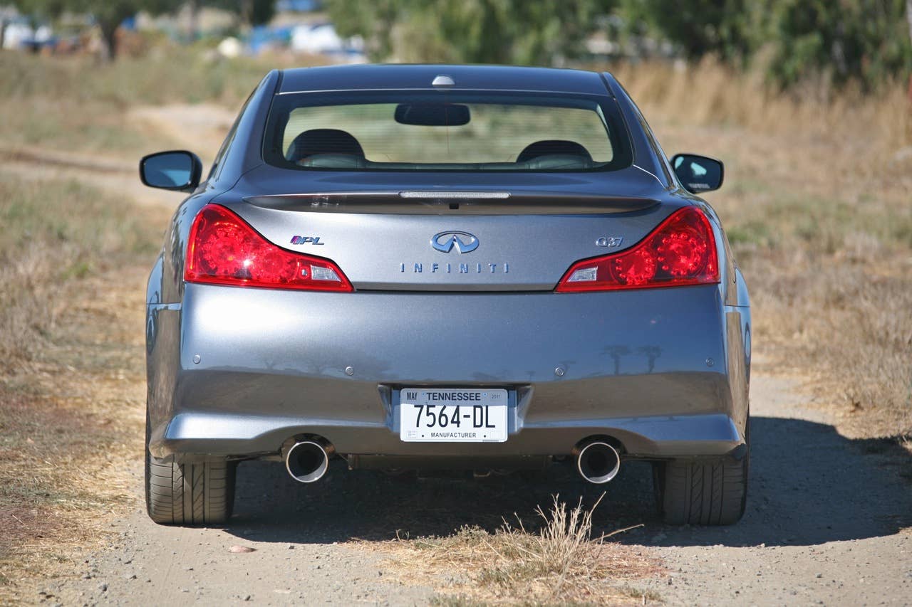 2011 Infiniti IPL G Coupe, rear view