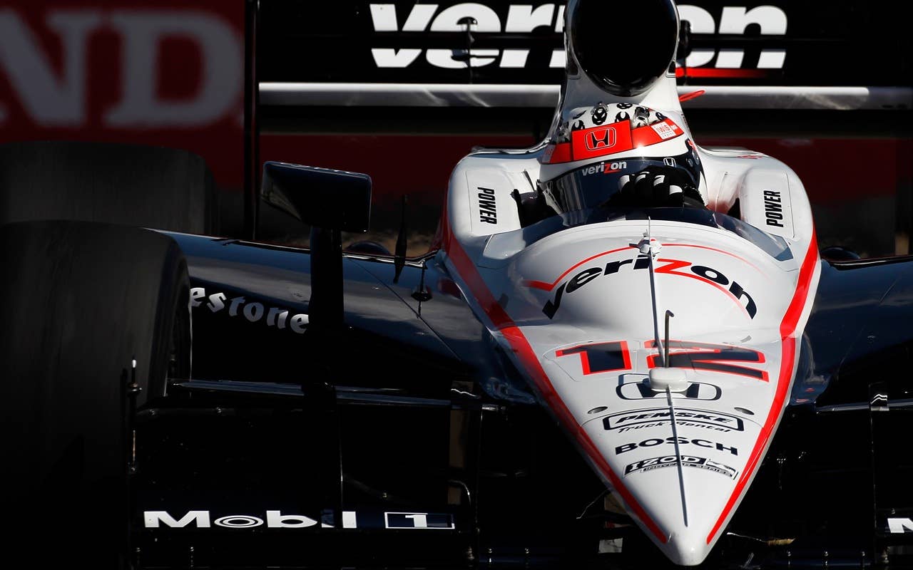 EDMONTON, CANADA - JULY 24:  Will Power of Australia drives his #12 Verizon Team Penske Dallara Honda during qualifying for the Indy Car Series Honda Indy Edmonton on July 24, 2010 at Edmonton City Centre Airport in Edmonton, Alberta, Canada.  (Photo by Jonathan Ferrey/Getty Images)