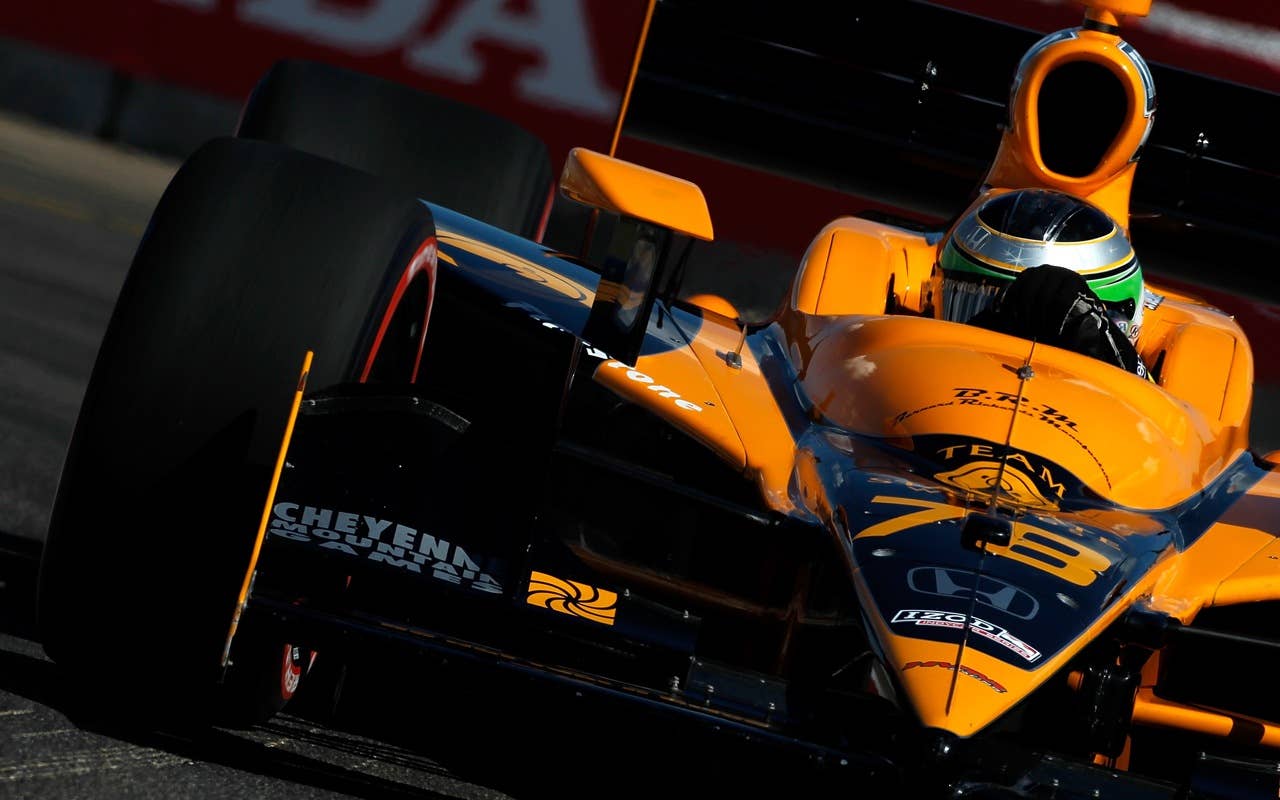 EDMONTON, CANADA - JULY 24:  Simona de Silvestro of Switzerland drives her #78 Team Stargate World HVM Racing Dallara Honda during qualifying for the Indy Car Series Honda Indy Edmonton on July 24, 2010 at Edmonton City Centre Airport in Edmonton, Alberta, Canada.  (Photo by Jonathan Ferrey/Getty Images)