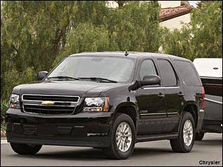 MSRP: $49,590 - $52,395Invoice: $46,119 - $48,727Fuel Economy: 22 mpg Hwy/21 mpg CityThe Chevrolet Tahoe is a purpose-built, full-size SUV. GM's advanced 2-mode hybrid system conserves energy by using an electrically variable transmission, a 300 volt storage system and a 332 hp 6.0L Vortec V-8 engine with Active Fuel Management.More on this Hybrid SUV2008 Chevy Tahoe Hybrid InformationCompare the 2008 Chevy Tahoe HybridFree 2008 Chevy Tahoe Hybrid Price Quote