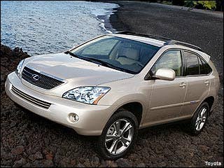 MSRP: $41,280 - $42,680Invoice: $36,737 - $37,983Fuel Economy: 24 mpg Hwy/26 mpg CityThe hybrid RX400h, based on the RX350, is a technological marvel that can run strictly on electric power (yet does not need to be plugged in), and it improves overall fuel economy as much as 30 percent.More on this Hybrid SUV2008 Lexus RX 400h InformationCompare the 2008 Lexus RX 400hFree 2008 Lexus RX 400h Price Quote