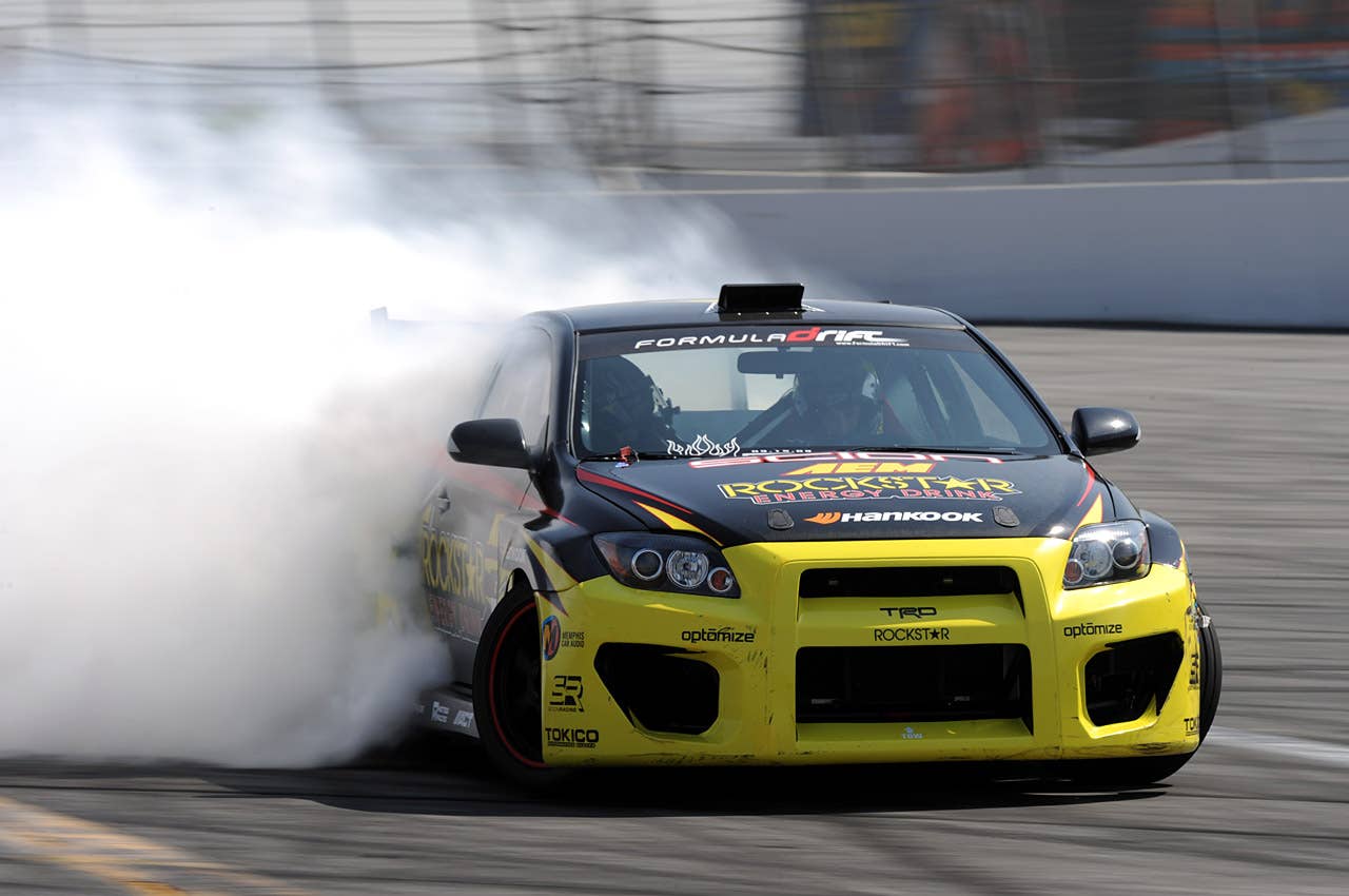 Autoblog goes drifting with Tanner Foust in NASCAR-powered Scion tC! - Photo by Drew Phillips