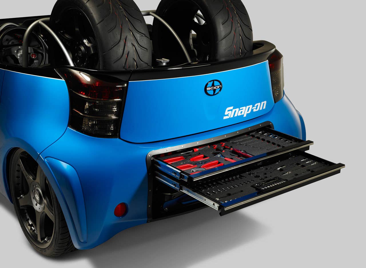 Scion iQ Pit Boss by Cartel tool storage