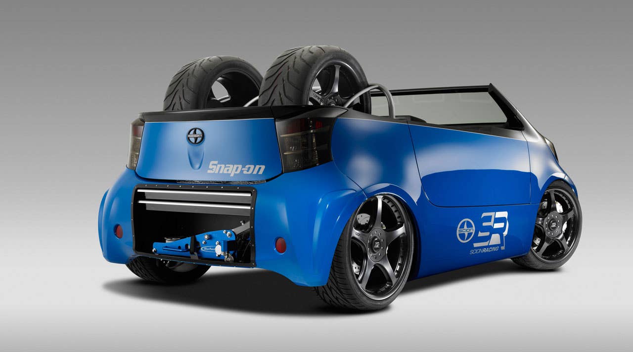 Scion iQ Pit Boss by Cartel rear 3/4
