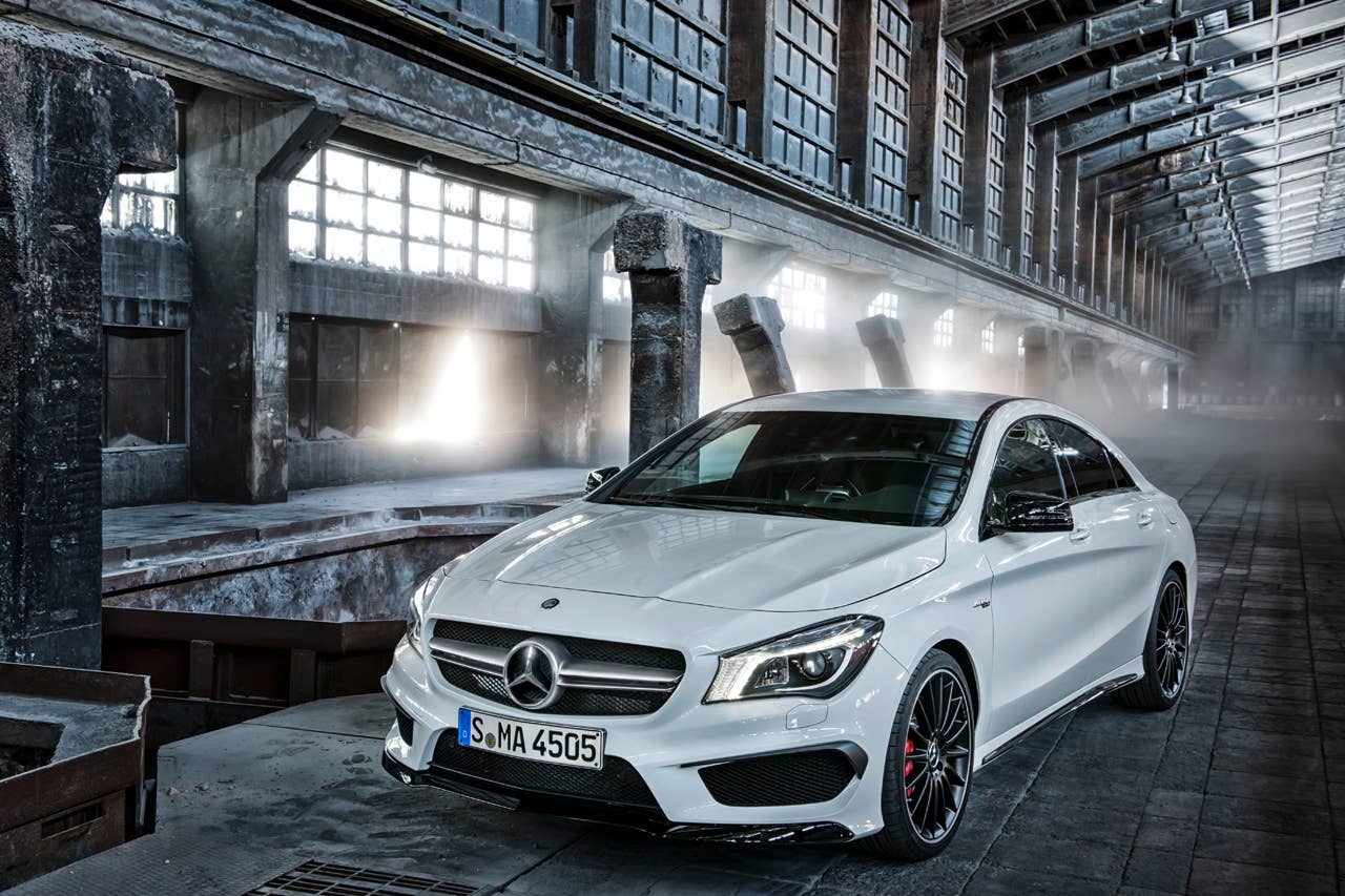 2014 Mercedes-Benz CLA45 AMG front 3/4