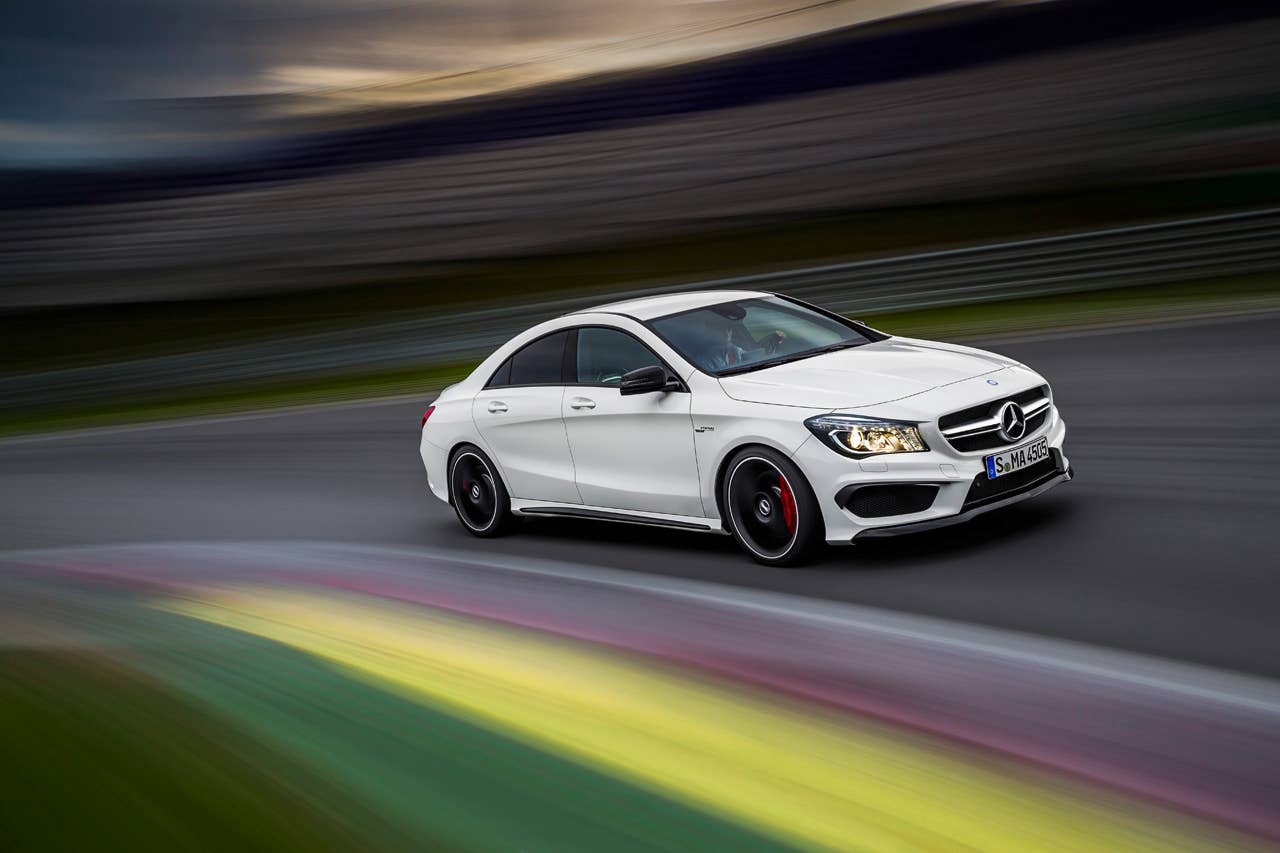 2014 Mercedes-Benz CLA45 AMG on track