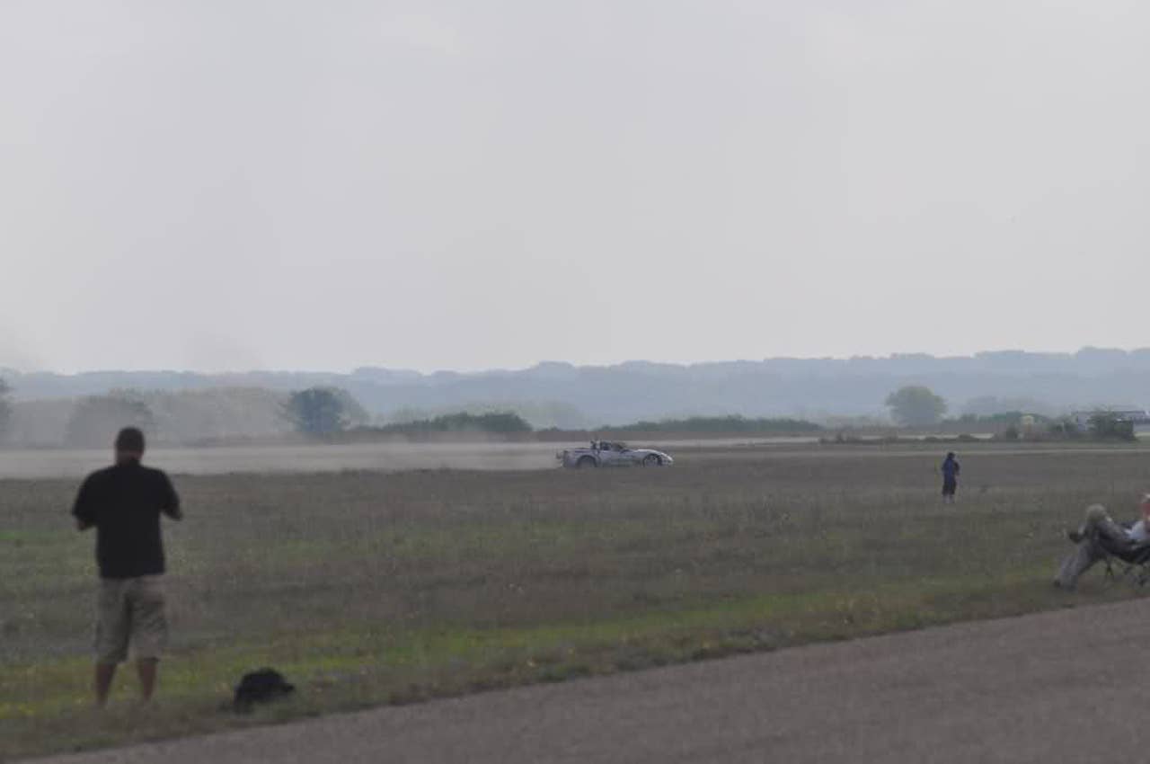 Hinson Motorsports Corvette Z06 Texas Mile crash