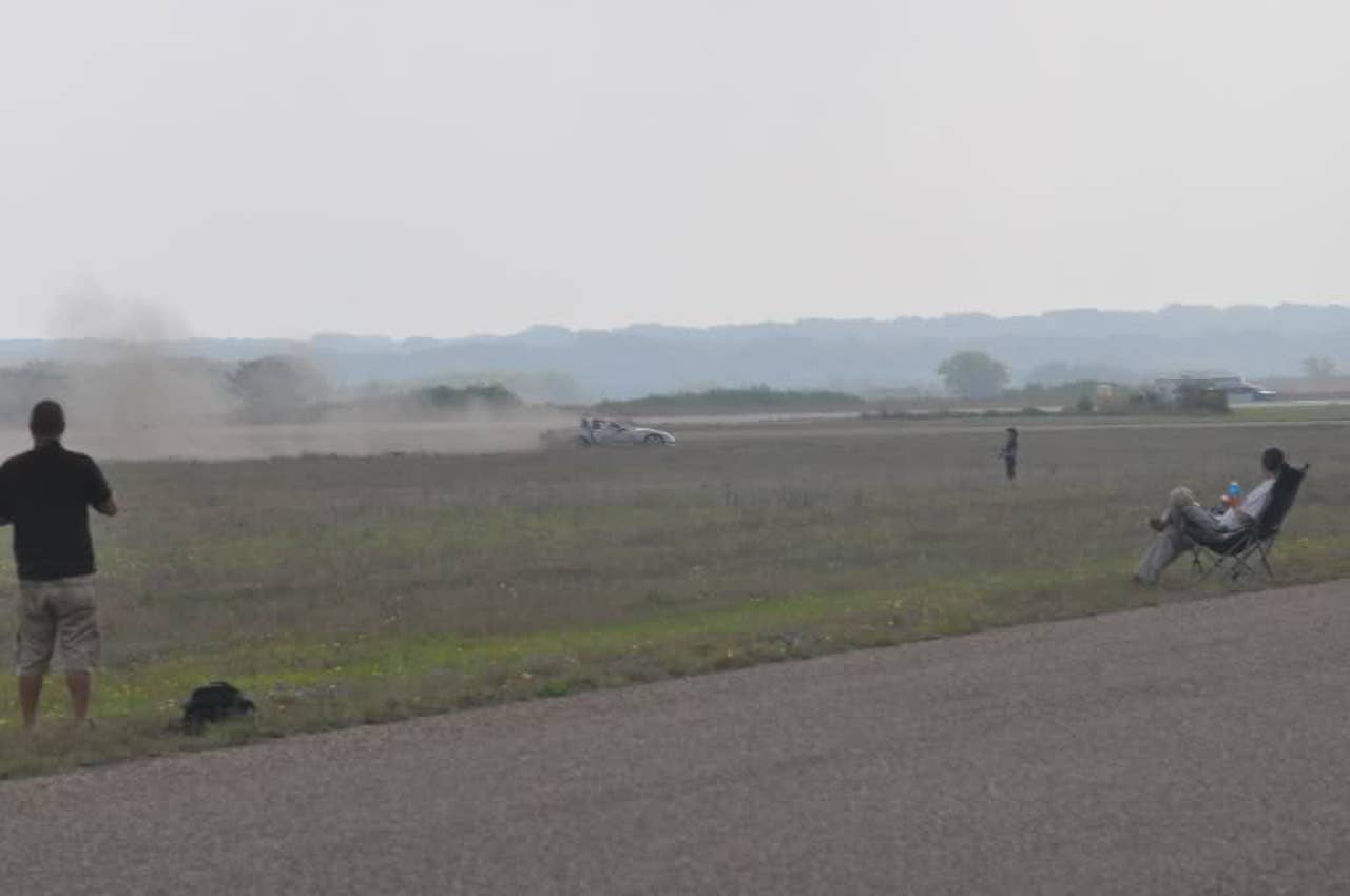 Hinson Motorsports Corvette Z06 Texas Mile crash