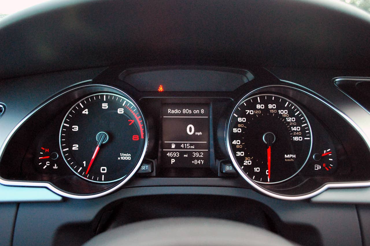 2013 Audi A5 2.0T Quattro gauges