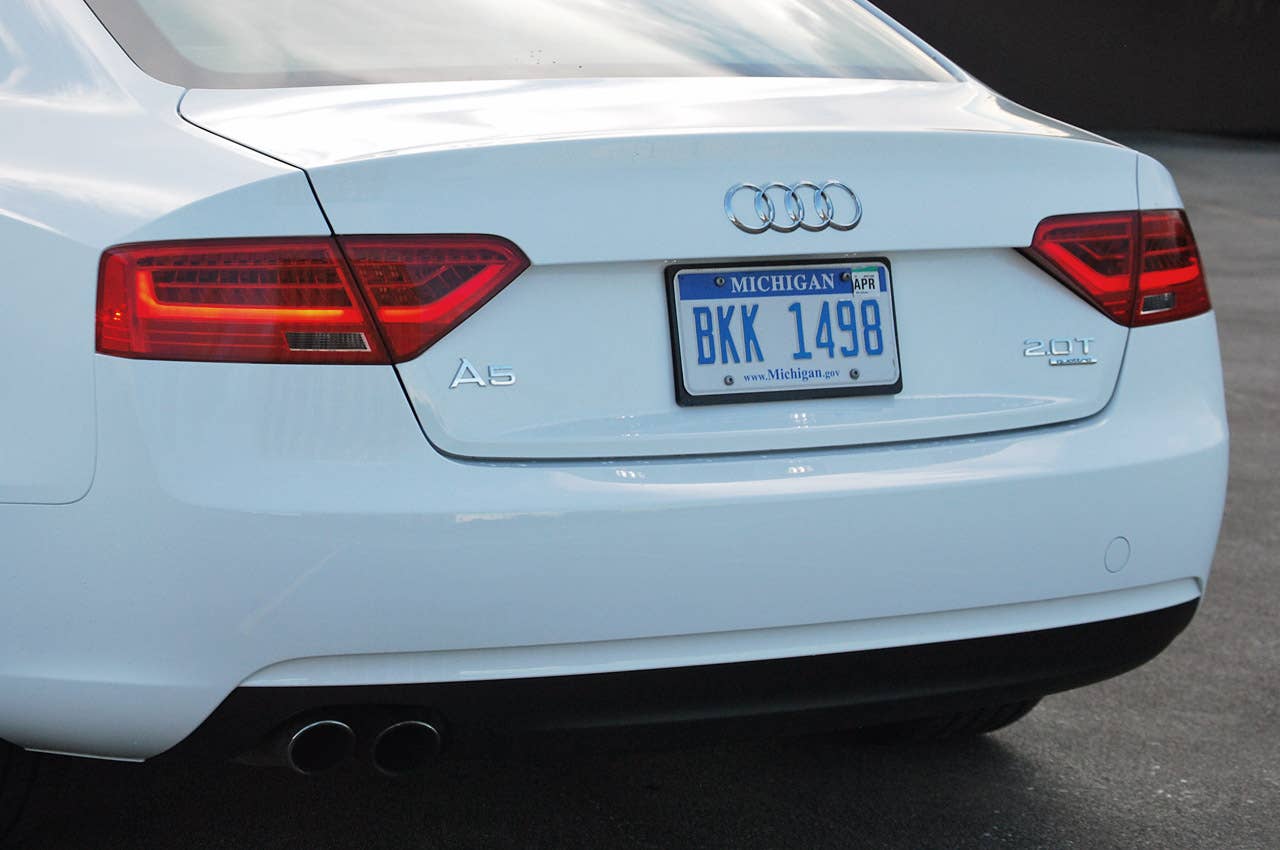 2013 Audi A5 2.0T Quattro rear detail
