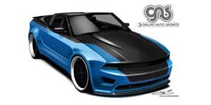 The Mustang GT Convertible is the true American thrill machine, and that thrill doubles with a Ford Racing 550-horsepower supercharger and one-of-a-kind custom wide body. This is the car to have - whether you're out on the road with the top down or in the city for a night on the town.