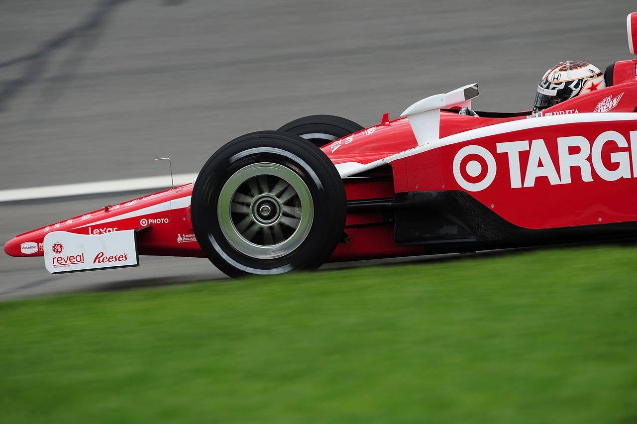 during practice the Indy Car Series Road Runner Turbo Indy 300 at Kansas Speedway on April 30,  2010 in Kansas City, Kansas