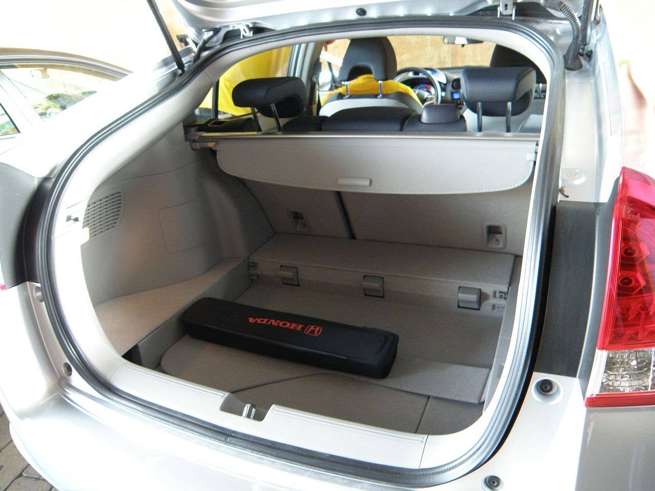 A few pictures of the cars used  for the test. Here's the car's respectable trunk