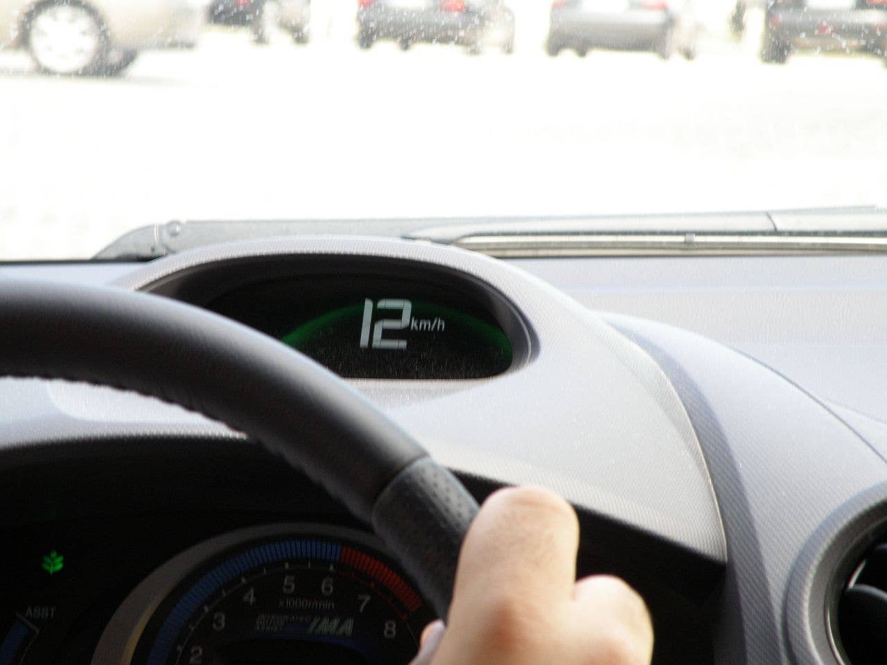 This is yours truly keeping the mileage as high as possible being as gentle as possible on the accelerator pedal