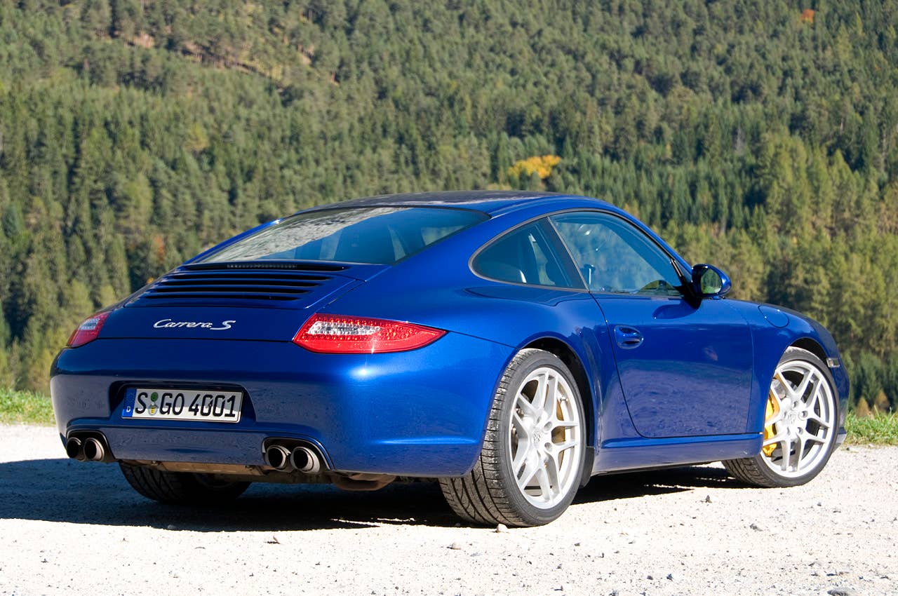 2010 Porsche 911 Carrera S rear 3/4 view