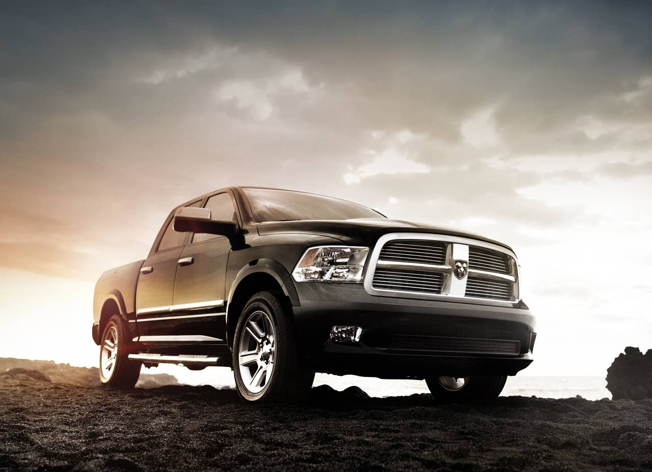 2012 Ram Laramie Limited front 3/4